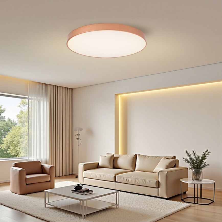 Brilagi - LED stropno svetilo POOL SMART, z zatemnitvijo, 100W/230V, 3000-6000K, premer 80 cm, Wi-Fi Tuya, bronasto + daljinski upravljalnik