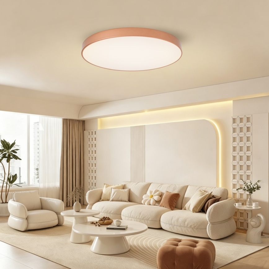 Brilagi - LED stropno svetilo POOL SMART, z zatemnitvijo, 100W/230V, 3000-6000K, premer 80 cm, Wi-Fi Tuya, bronasto + daljinski upravljalnik