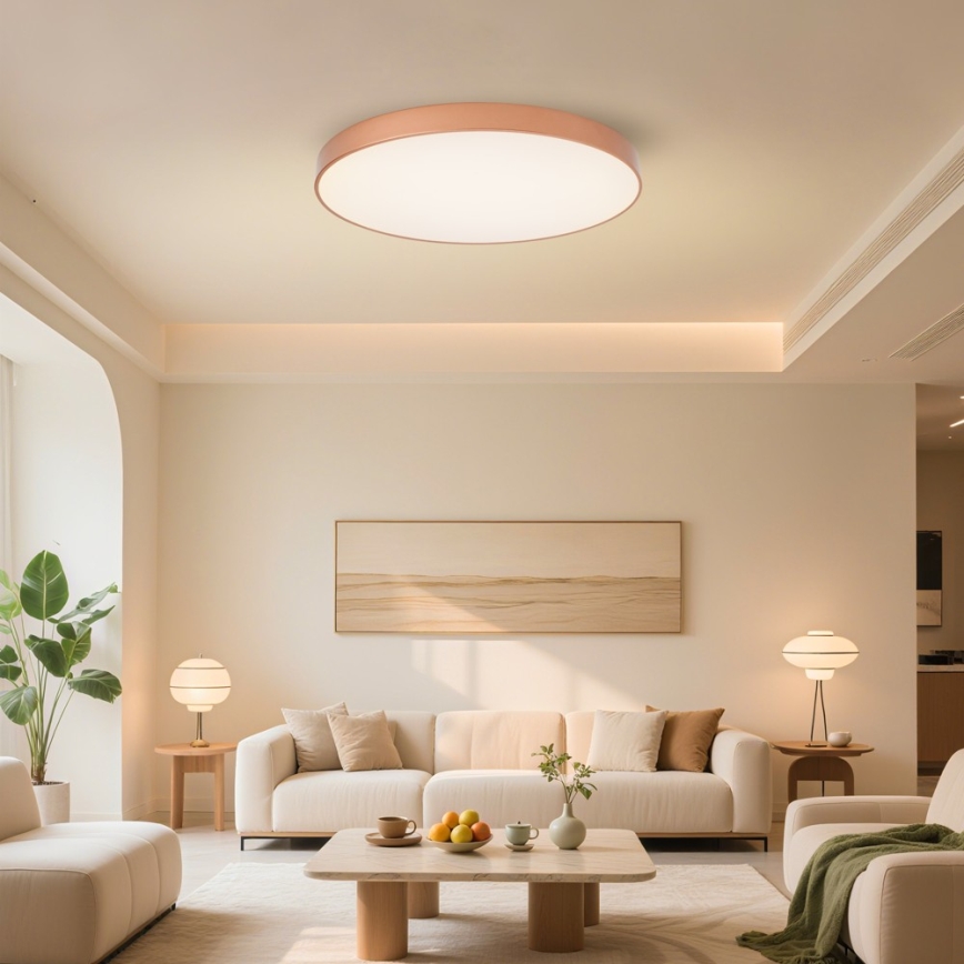 Brilagi - LED stropno svetilo POOL SMART, z zatemnitvijo, 100W/230V, 3000-6000K, premer 80 cm, Wi-Fi Tuya, bronasto + daljinski upravljalnik