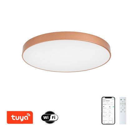 Brilagi - LED stropno svetilo POOL SMART, z zatemnitvijo, 100W/230V, 3000-6000K, premer 80 cm, Wi-Fi Tuya, bronasto + daljinski upravljalnik