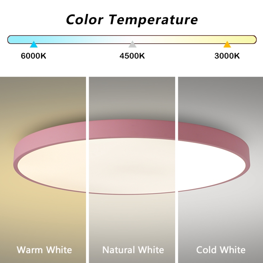 BRILAGI - Zatemnjevalna LED svetilka POOL SMART LED/100W/230V, premer 80 cm, 3000-6000K, Wi-Fi Tuya + daljinski upravljalnik, rožnata