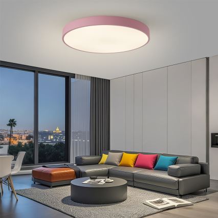 BRILAGI - Zatemnjevalna LED svetilka POOL SMART LED/100W/230V, premer 80 cm, 3000-6000K, Wi-Fi Tuya + daljinski upravljalnik, rožnata