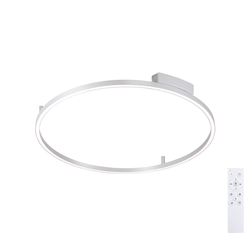 Brilagi - Zatemnjevalna LED stropna svetilka PORTOFINO LED/60W/230V 3000-6000K premer 80 cm srebrna + daljinski upravljalnik