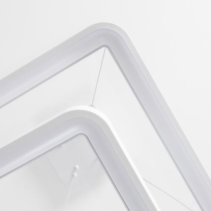 Brilagi - Zatemnljiv LED lestenec na kablu FALCON SLIM LED/78W/230V 3000-6500K 50x50 cm bela + daljinski upravljalnik