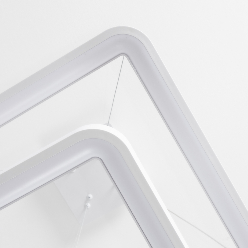 Brilagi - Zatemnljiv LED lestenec na kablu FALCON SLIM LED/78W/230V 3000-6500K 50x50 cm bela + daljinski upravljalnik