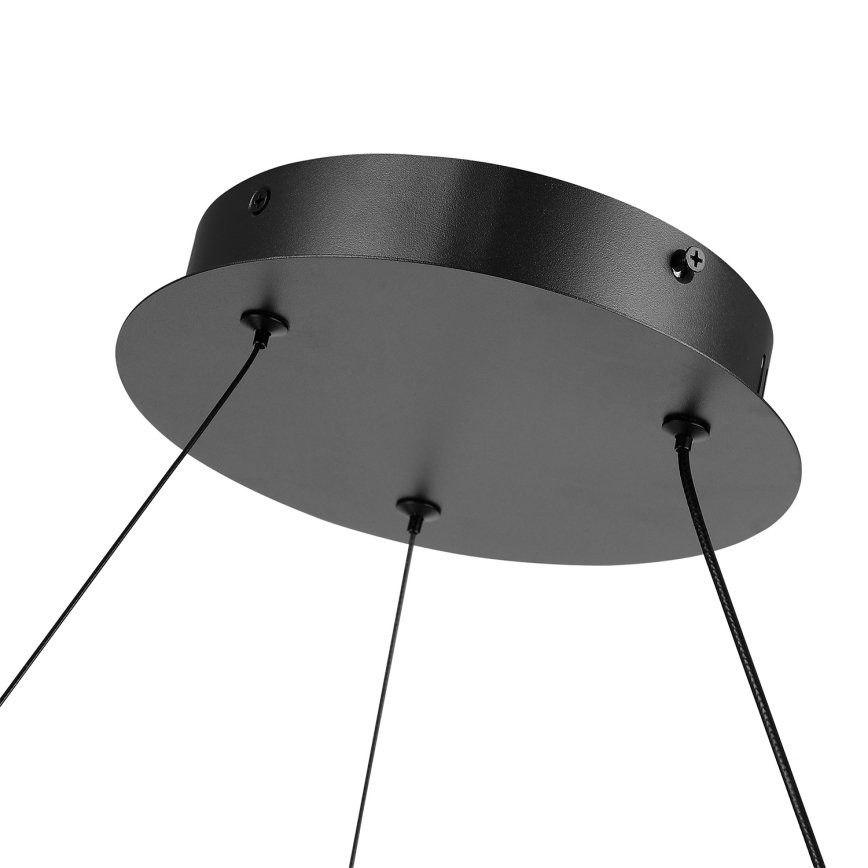 Brilagi - LED zatemljiv viseči lestenec na kablu TWISTER LED/105W/230V 3000-6000K premer 100 cm črna + daljinski upravljalnik