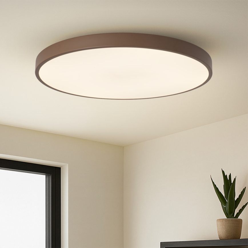 Brilagi - zatemnitvena LED svetilka POOL SMART LED/128W/230V premer 100 cm Wi-Fi Tuya + daljinsko upravljanje rjava