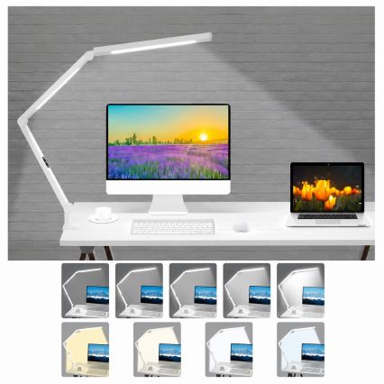 Brilagi - LED zatemnjevalna fleksibilna namizna svetilka na dotik VARIO LED/12W/230V 3000/4000/5000/6500K CRI 92 bela