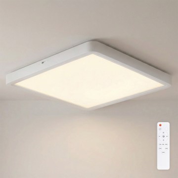 Brilagi - LED zatemnjiva stropna svetilka ESTELA SQUARE LED/36W/230V 3000-6500K 31x31 cm bela + daljinski upravljalnik