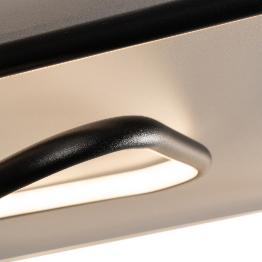 Brilagi - LED zatemnljivo stropno svetilo FLARE LED/81W/230V 3000-6000K 50x50 cm bela/črna + daljinski upravljalnik