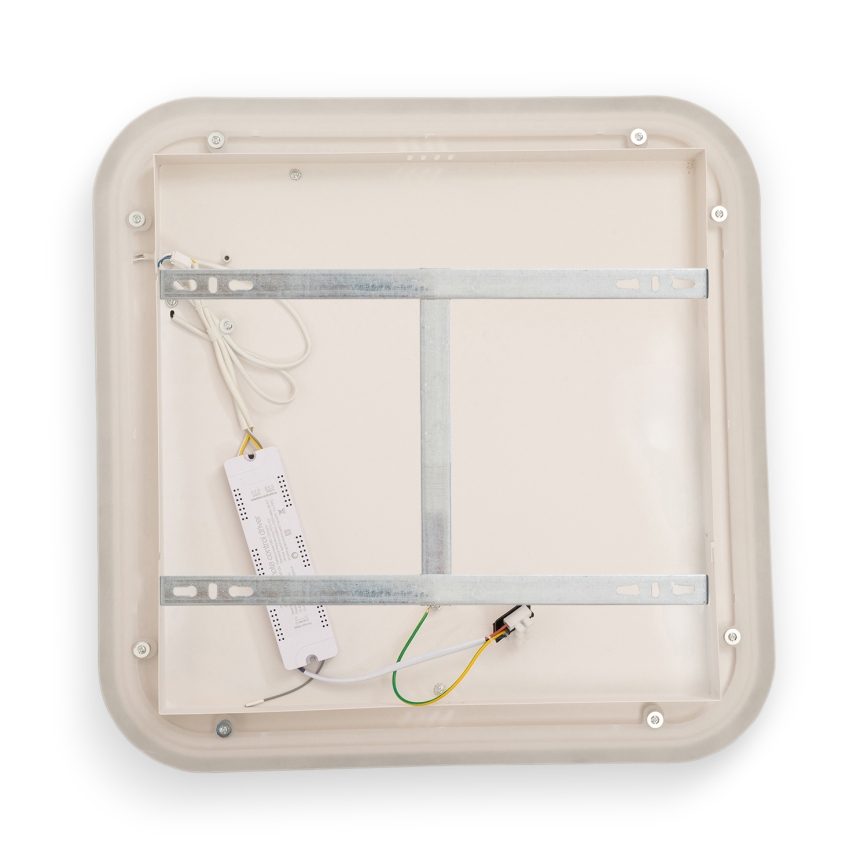 Brilagi - LED zatemnljivo stropno svetilo FLARE LED/81W/230V 3000-6000K 50x50 cm bela/črna + daljinski upravljalnik