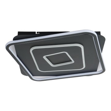 Brilagi - LED zatemnjiva stropna svetilka IRIS LED/98W/230V 3000-6000K 50x50 cm črna + daljinski upravljalnik