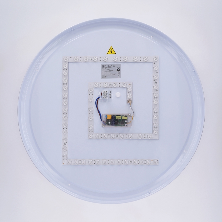Brilagi - LED stropna svetilka z zatemnjevanjem LUCIA LED/60W/230V 3000-6500K premer 59 cm rdeča + daljinski upravljalnik