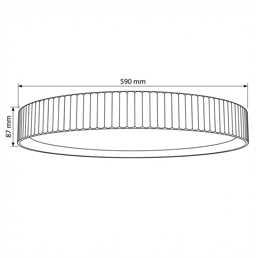 Brilagi - LED stropna svetilka z zatemnjevanjem LUCIA LED/60W/230V 3000-6500K premer 59 cm rdeča + daljinski upravljalnik