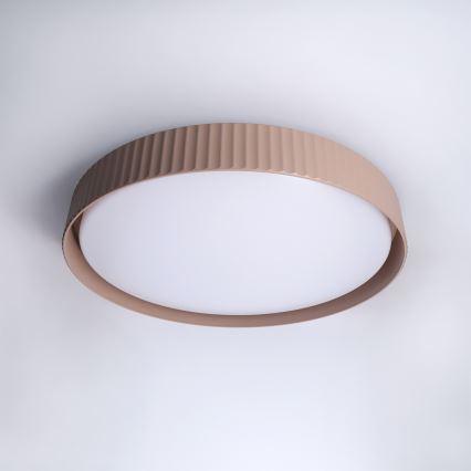 Brilagi - Zatemnitvena LED stropna svetilka LUCIA LED/60W/230V 3000-6500K, premer 59 cm, rjava + daljinski upravljalnik