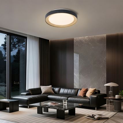Brilagi - Zatemnljiva stropna LED svetilka NEXO LED/48W/230V 3000-6000K črna, Ø 43 cm + daljinski upravljalnik