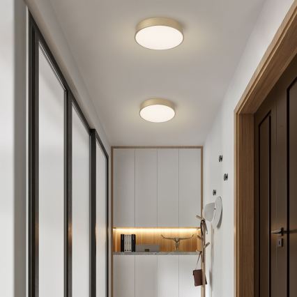 Brilagi - LED Zatemnjiva stropna svetilka POOL LED/36W/230V 3000-6000K, premer 30 cm, zlata + daljinski upravljalnik