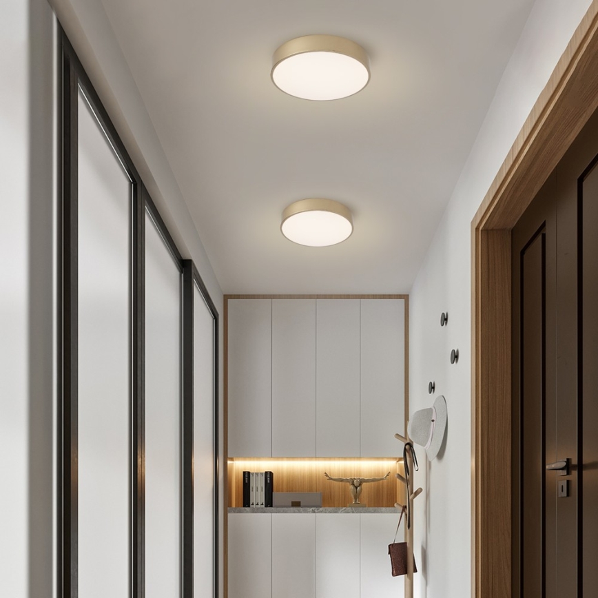 Brilagi - LED Zatemnjiva stropna svetilka POOL LED/36W/230V 3000-6000K, premer 30 cm, zlata + daljinski upravljalnik