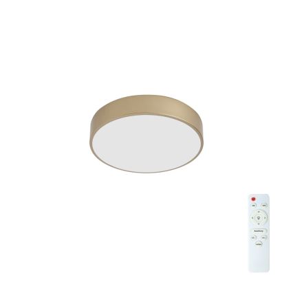Brilagi - LED Zatemnjiva stropna svetilka POOL LED/36W/230V 3000-6000K, premer 30 cm, zlata + daljinski upravljalnik