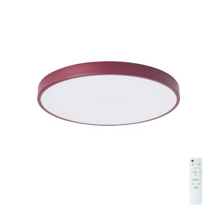 Brilagi - LED zatemnljivo stropno svetilo POOL LED/60W/230V 3000-6000K Ø 50 cm burgundno + daljinski upravljalnik