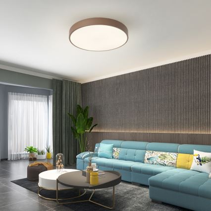 Brilagi - LED zatemnljivo stropno svetilo POOL LED/60W/230V 3000-6000K premer 50 cm rjavo + daljinski upravljalnik