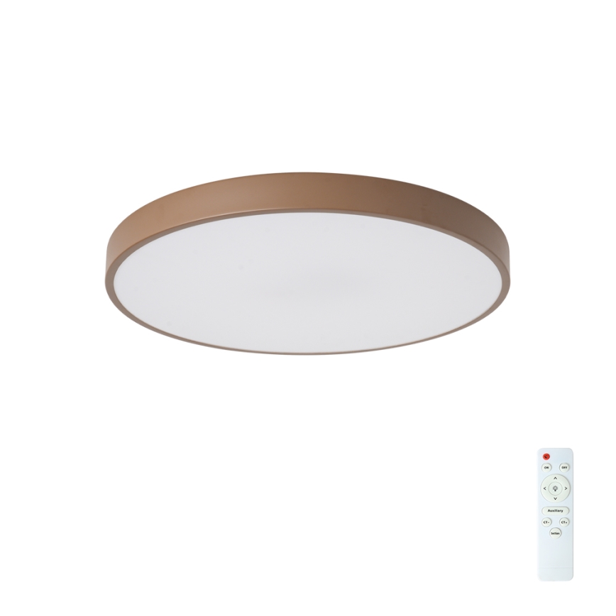 Brilagi - LED zatemnljivo stropno svetilo POOL LED/60W/230V 3000-6000K premer 50 cm rjavo + daljinski upravljalnik