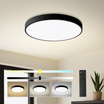 Brilagi - LED zatemnjiva stropna svetilka POOL SMART LED/48W/230V 40 cm 3000-6000K Wi-Fi Tuya + daljinski upravljalnik črna
