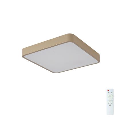 Brilagi - Zatemnjivo LED stropno svetilo POOL SQUARE LED/48W/230V 3000-6000K 50x50 cm bež + daljinski upravljalnik