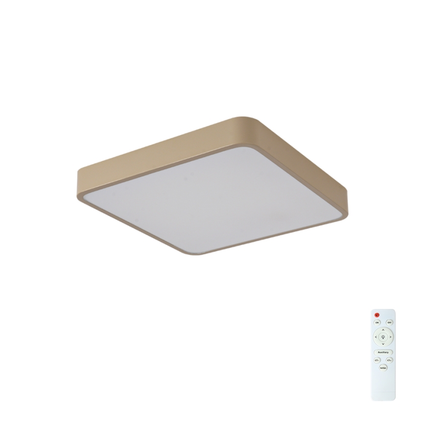 Brilagi - Zatemnjivo LED stropno svetilo POOL SQUARE LED/48W/230V 3000-6000K 50x50 cm bež + daljinski upravljalnik