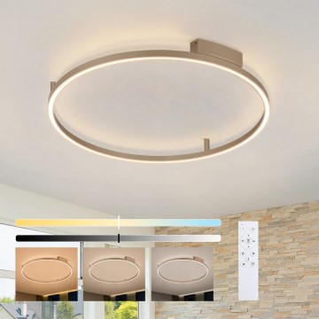Brilagi - LED zatemnjiva stropna svetilka PORTOFINO LED/60W/230V 3000-6000K premer 80 cm bež + daljinski upravljalnik