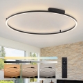 Brilagi - LED zatemnjiva stropna svetilka PORTOFINO LED/85W/230V 3000-6000K premer 120 cm črna + daljinski upravljalnik