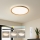 Brilagi - LED zatemnjiva stropna svetilka RIVO LED/72W/230V 3000-6000K v lesnem dekorju premer 50 cm + daljinski upravljalnik