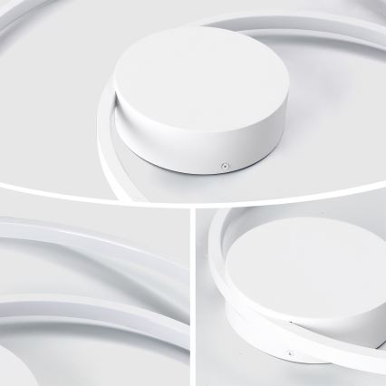 Brilagi - zatemnljiva LED stropna svetilka TWISTER LED/48W/230V 3000-6000K premer 50 cm bela + daljinski upravljalnik