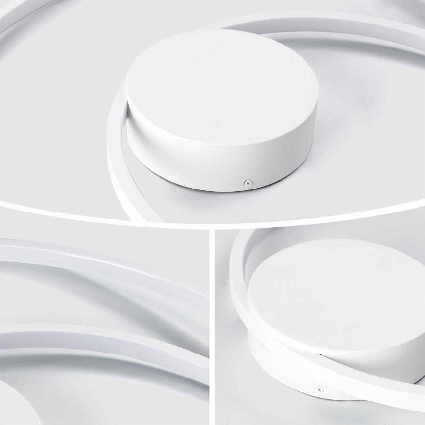 Brilagi - zatemnljiva LED stropna svetilka TWISTER LED/48W/230V 3000-6000K premer 50 cm bela + daljinski upravljalnik