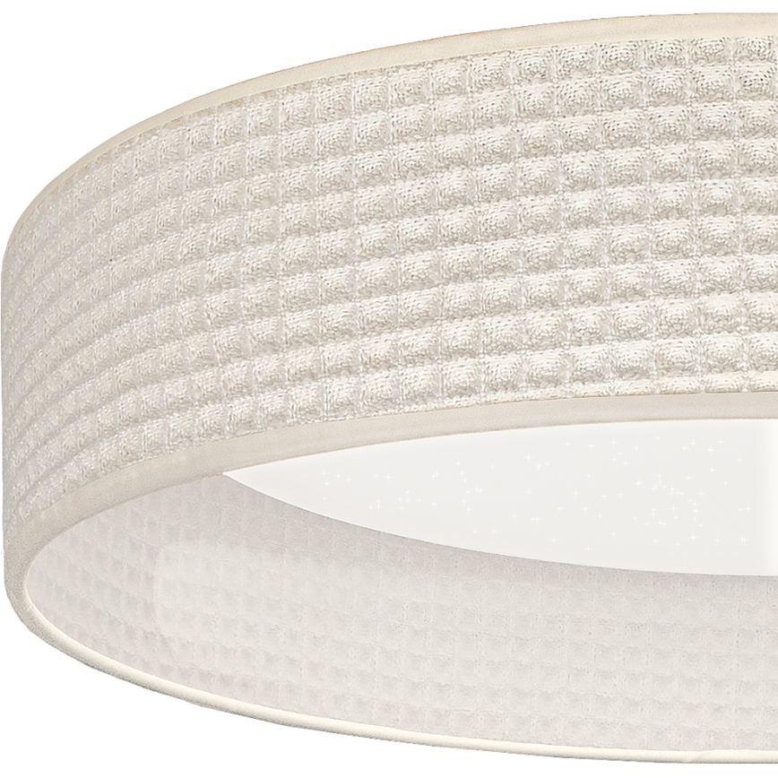Brilagi - LED zatemnjiva stropna svetilka VELVET SMARTIX STARS LED/36W/230V 3000-6000K premer 55 cm kremna Wi-Fi Tuya Beacon + daljinski upravljalnik