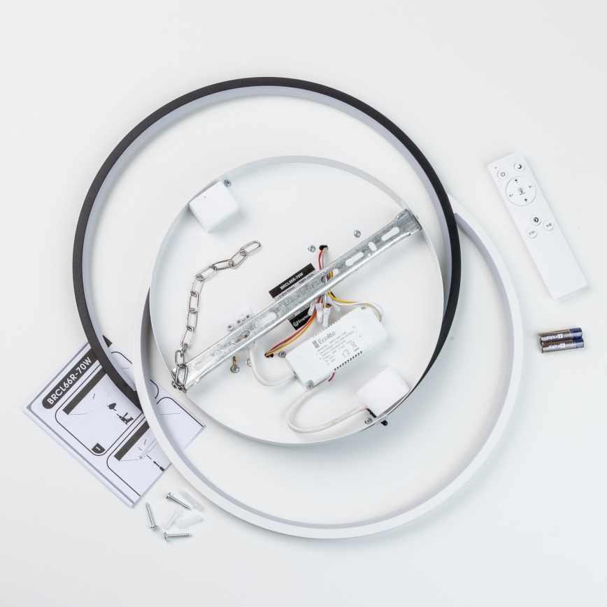 Brilagi - LED zatemnjevalna stropna svetilka VELO LED/70W/230V 3000-6500K 38x47,8 cm + daljinski upravljalnik