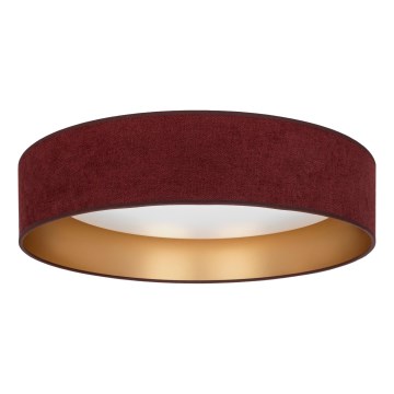 Brilagi - LED zatemnjiva stropna svetilka VELVET SMARTIX LED/24W/230V 3000–6000K Ø 45 cm bordo/zlata Wi‑Fi Tuya Beacon + daljinski upravljalnik
