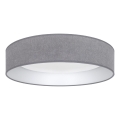 Brilagi - LED zatemnjiva stropna svetilka VELVET SMARTIX STARS LED/36W/230V 3000-6000K premer 55 cm siva Wi-Fi Tuya Beacon + daljinski upravljalnik