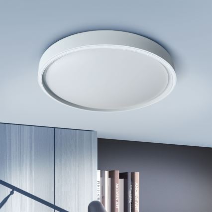 Brilagi - LED zatemnljivo stropno svetilo NANCI LED/60W/230V 3000-6500K premer 49 cm srebrno + daljinski upravljalnik