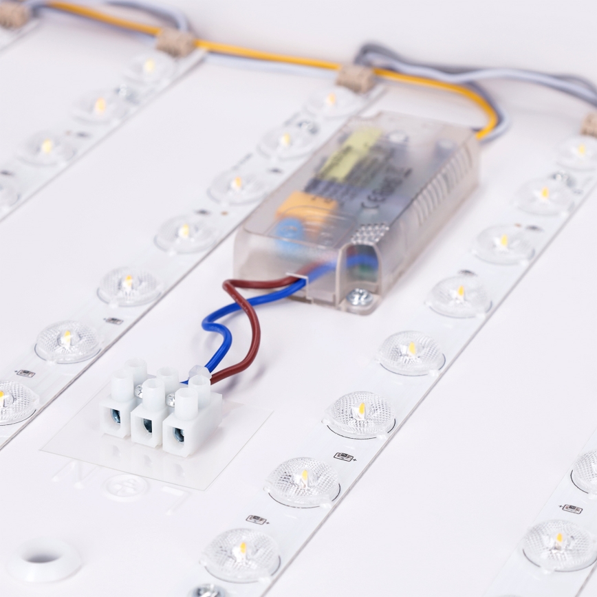 Brilagi - Zatemnjevalna LED stropna svetilka PILANA LED/60W/230V 3000-6500K hrast/črna 56x56 cm + daljinski upravljalnik