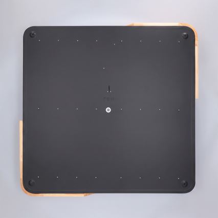 Brilagi - Zatemnjevalna LED stropna svetilka PILANA LED/60W/230V 3000-6500K hrast/črna 56x56 cm + daljinski upravljalnik