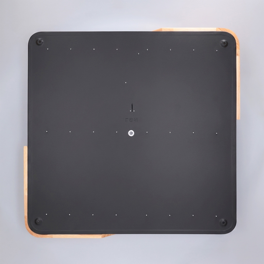 Brilagi - Zatemnjevalna LED stropna svetilka PILANA LED/60W/230V 3000-6500K hrast/črna 56x56 cm + daljinski upravljalnik