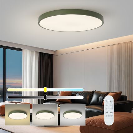 Brilagi - zatemnljivo LED svetilo POOL SMART LED/100W/230V, premer 80 cm, 3000-6000K, Wi-Fi Tuya + z daljinskim upravljalnikom, zelena
