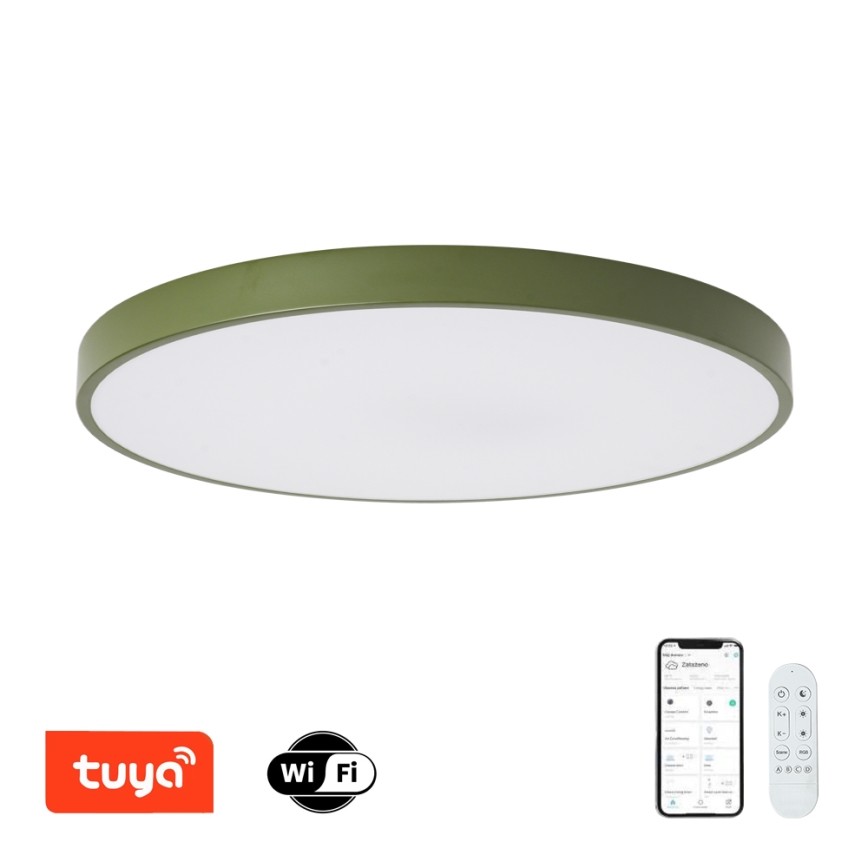 Brilagi - zatemnljivo LED svetilo POOL SMART LED/100W/230V, premer 80 cm, 3000-6000K, Wi-Fi Tuya + z daljinskim upravljalnikom, zelena