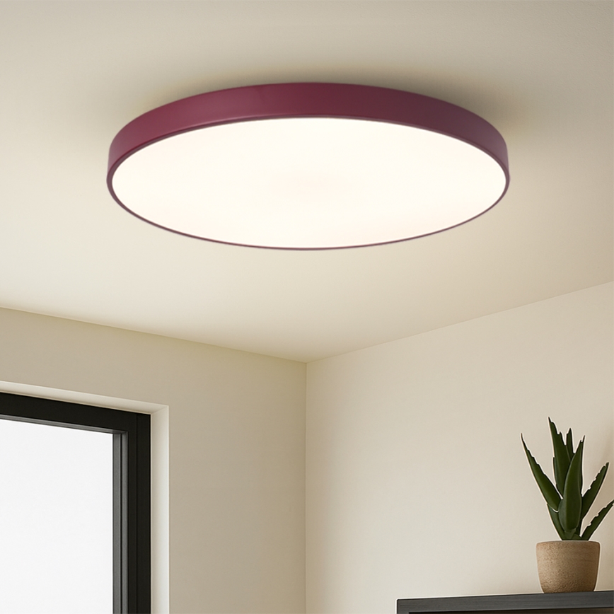 BRILAGI - zatemnljivo LED svetilo POOL SMART LED/100W/230V premer 80 cm 3000-6000K Wi-Fi Tuya + daljinski upravljalnik burgundsko