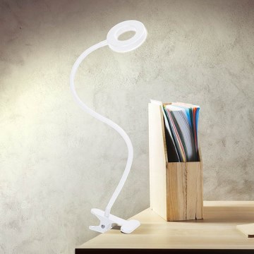 Brilagi - LED zatemnjiva svetilka s sponko ORBELA LED/8W/5V 3000/4000/5000K bela