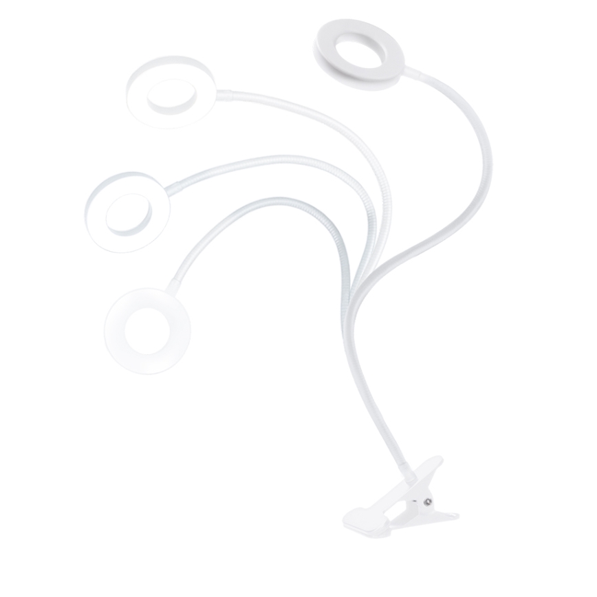 Brilagi - LED zatemnjiva svetilka s sponko ORBELA LED/8W/5V 3000/4000/5000K bela