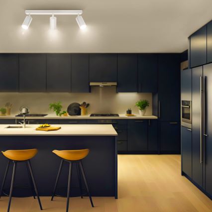 Brilagi - LED RGBW zatemnljivo točkovno svetilo SELE 3xGU10/4,8W/230V 3000K bela + daljinsko upravljanje