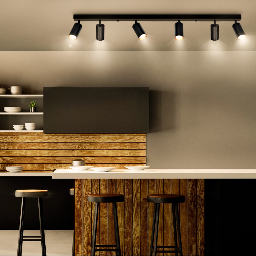 Brilagi - LED zatemnljivo točkovno svetilo SELE 6xGU10/6,5W/230V 2700-6500K črna/zlata