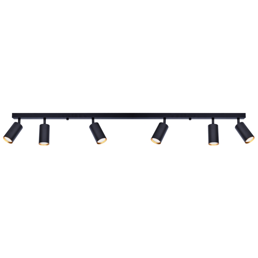 Brilagi - LED zatemnljivo točkovno svetilo SELE 6xGU10/6,5W/230V 2700-6500K črna/zlata